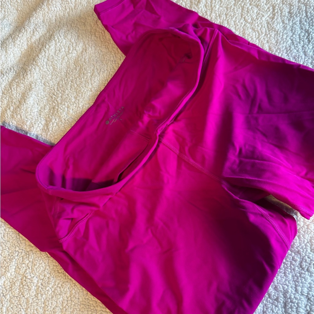 Athletic Elation 7/8 Tights with Powervita Fabric Bright Pink L 2 available